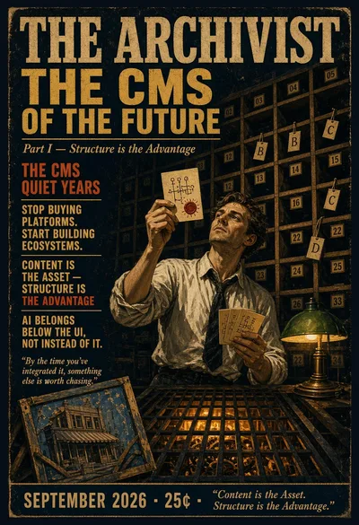 The post content as material for the cover of a pulp magazine